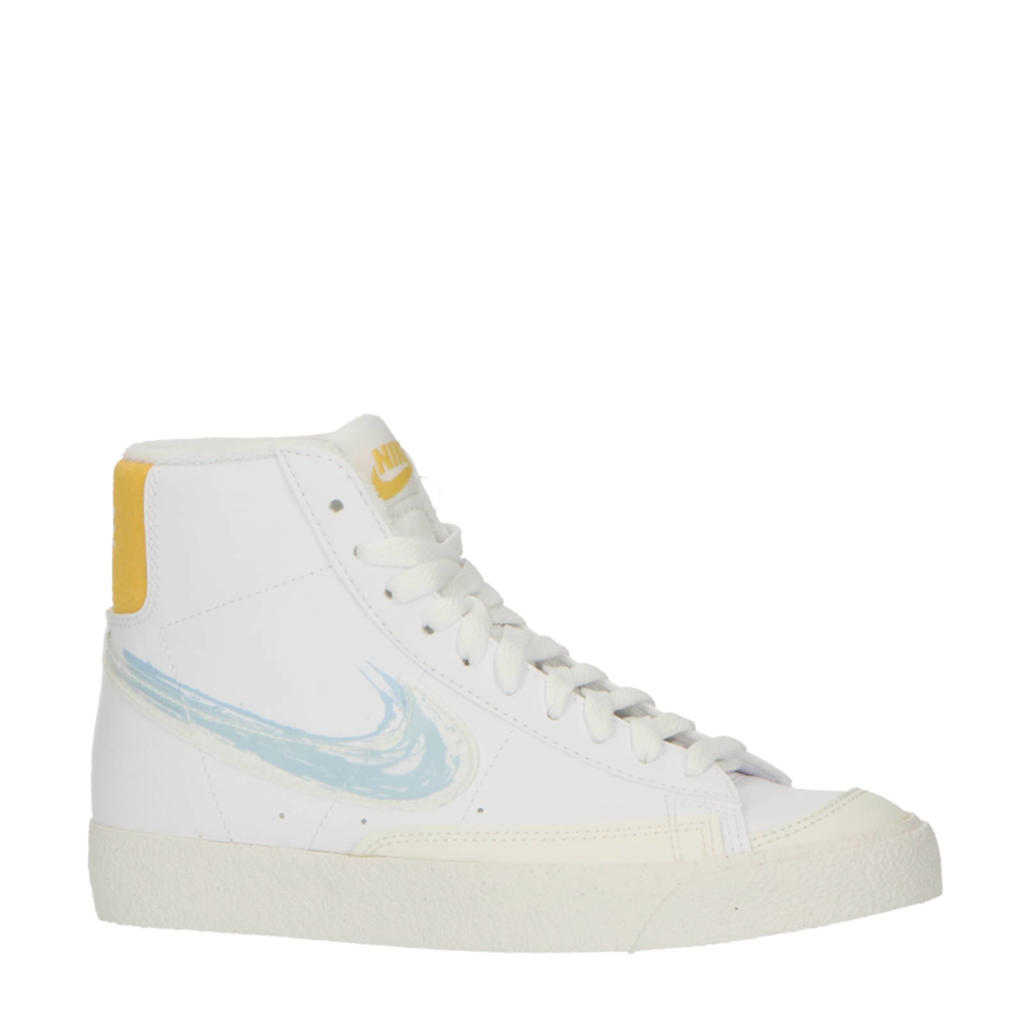 Nike Blazer Mid '77 GS sneakers wit/lichtblauw/geel