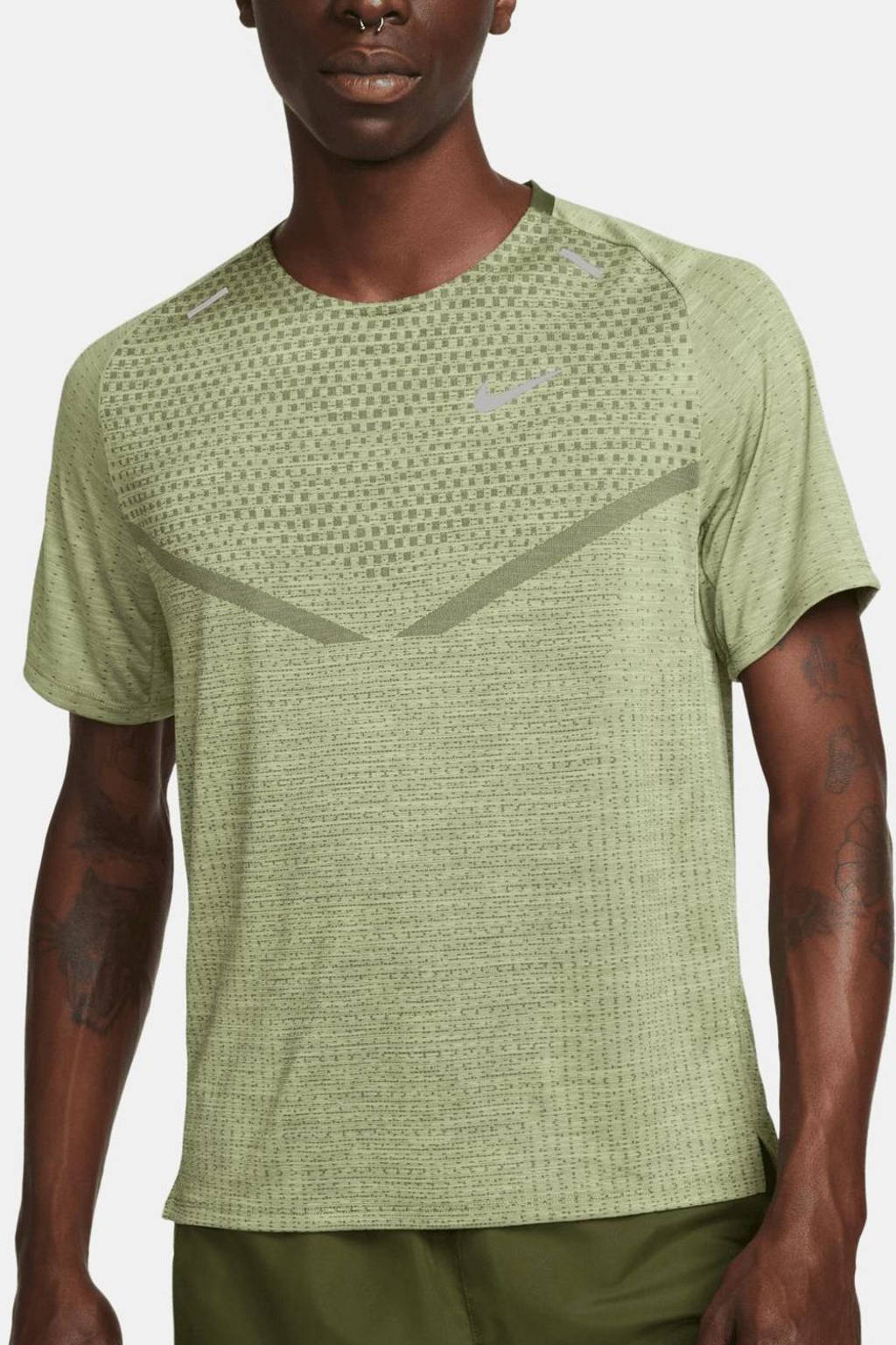 Nike   hardloop T-shirt groen