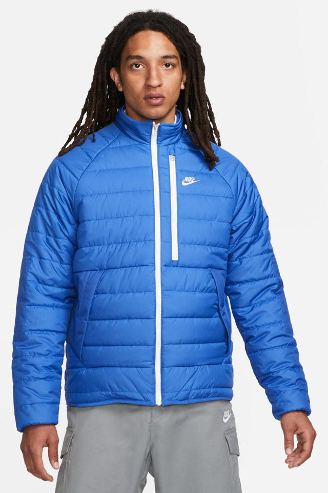 ondersteuning Doctor in de filosofie barst Nike gewatteerde winterjas met logo blauw | wehkamp
