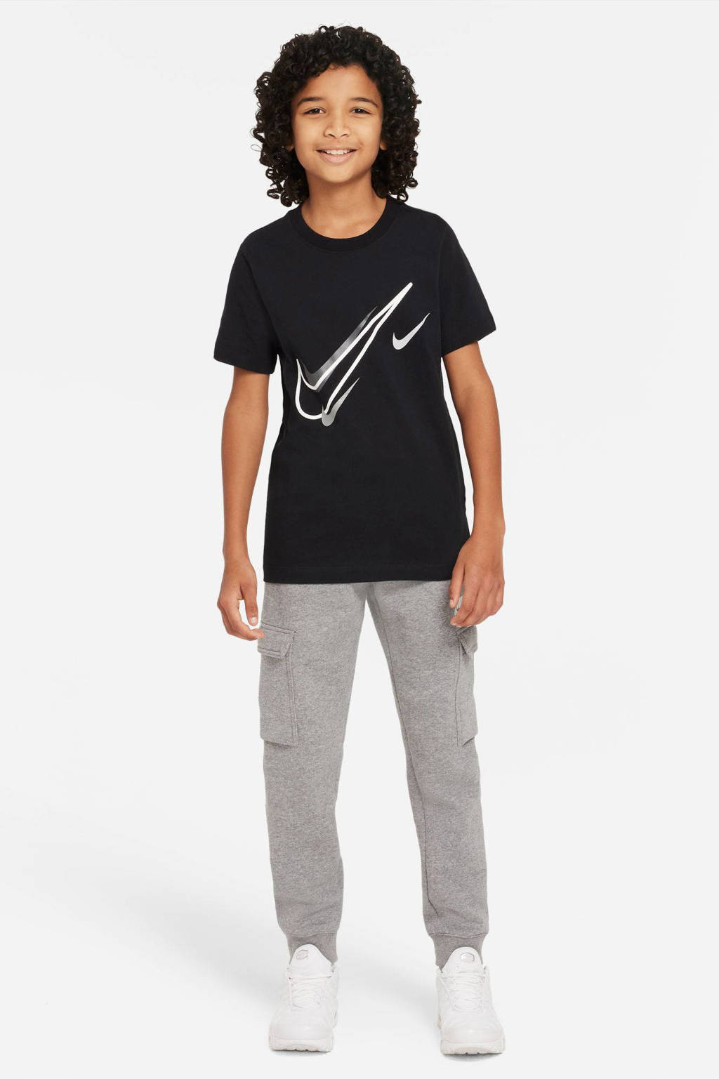 Nike T-shirt zwart/wit