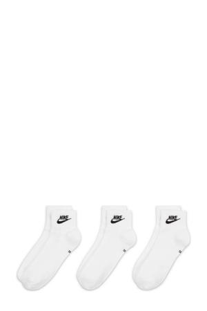 sokken Everyday Essential - set van 3 wit/zwart