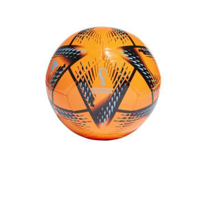 Senior  voetbal Al Rihla Club oranje/zwart maat 5