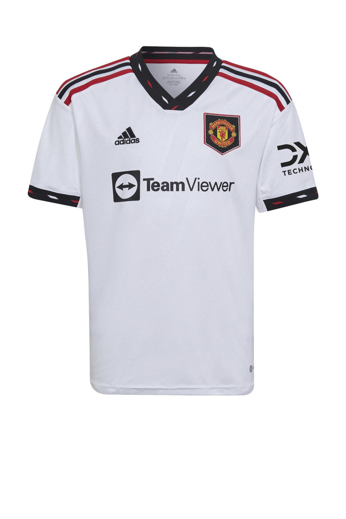 Manchester United Junior voetbalshirt uit wit wehkamp