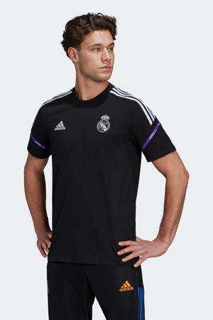 Senior Real Madrid voetbalshirt training zwart/wit/paars