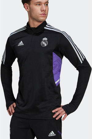 Senior Real Madrid voetbalsweater training zwart