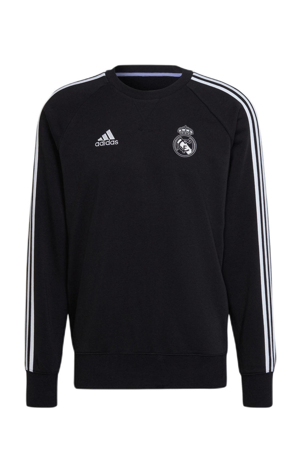 adidas Performance Senior Real Madrid voetbalsweater zwart/wit