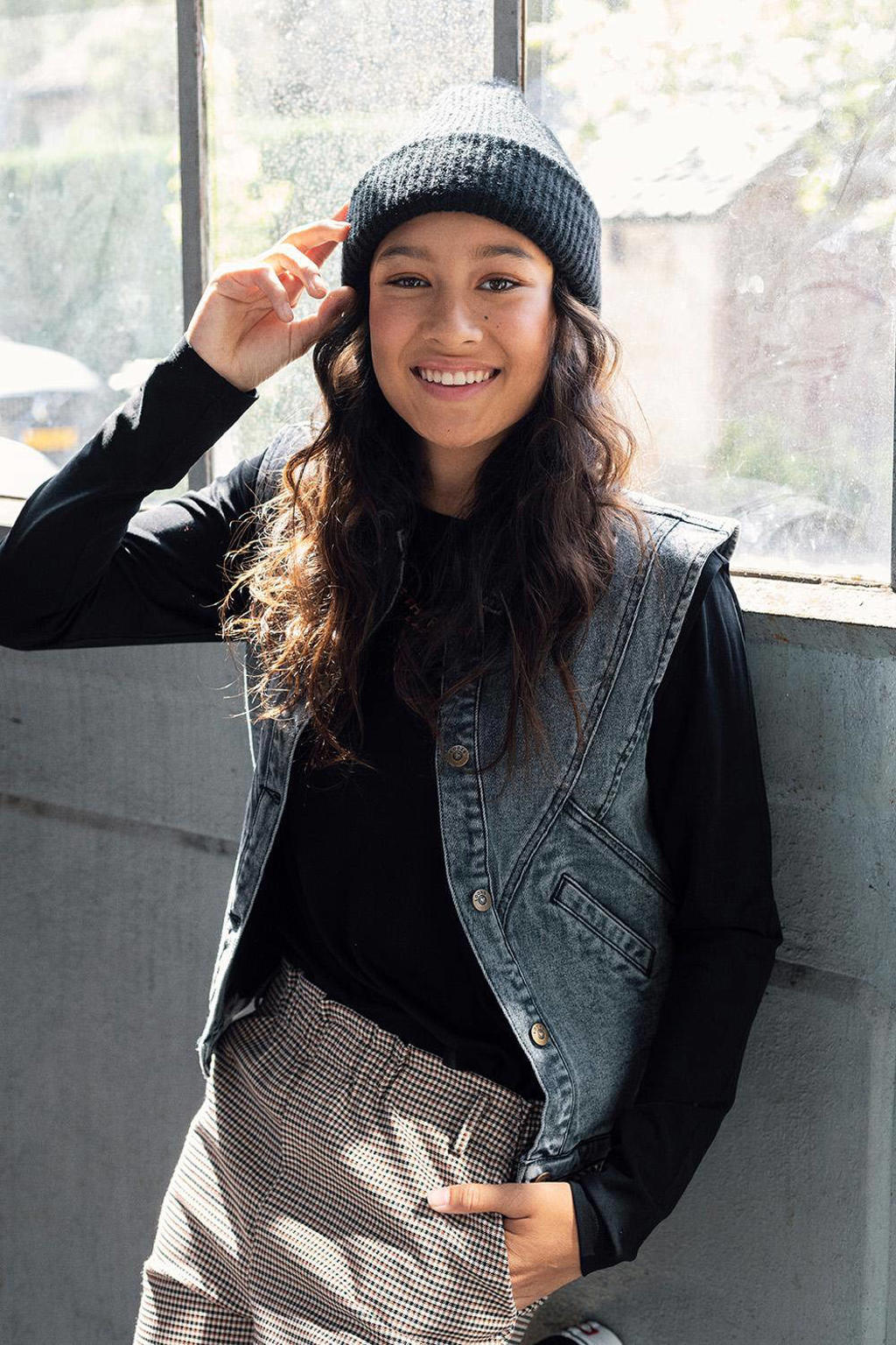 geruite broek zwart wit