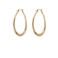 Club Manhattan oorbellen Oval Hoops goudkleurig