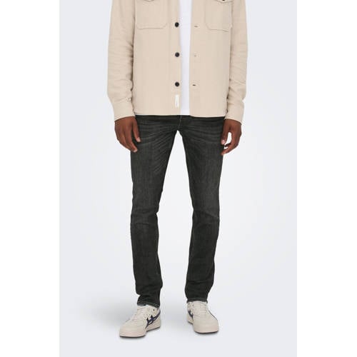 ONLY & SONS slim fit jeans ONSLOOM 3145 black afbeelding