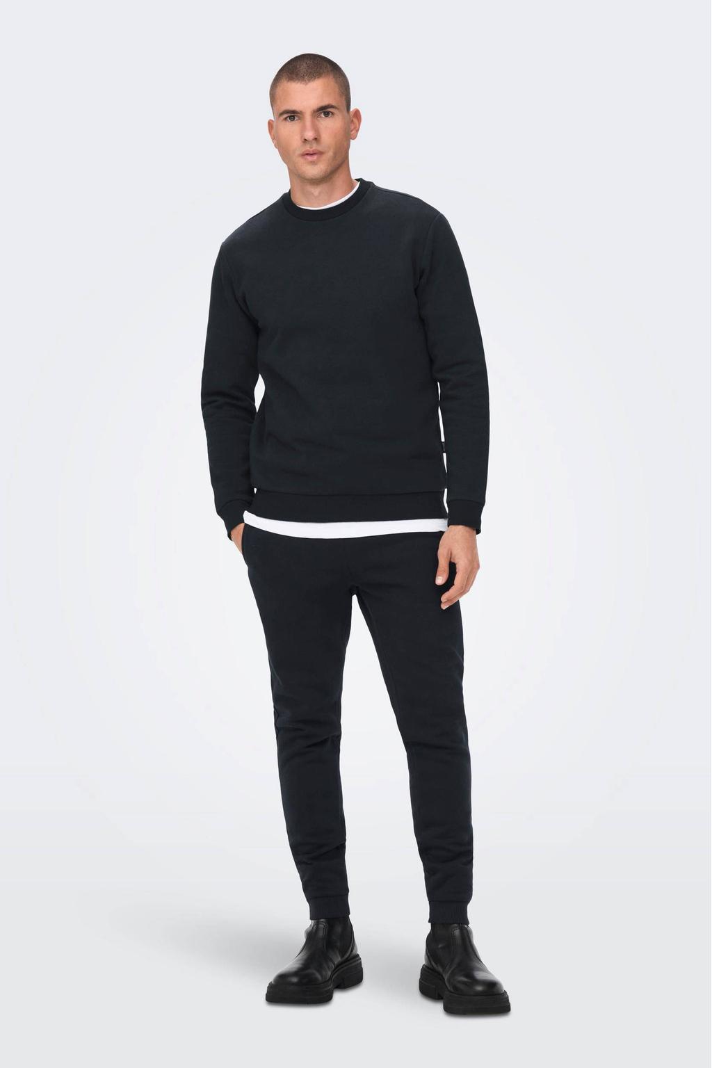 ONLY & SONS regular fit joggingbroek ONSCERES dark navy