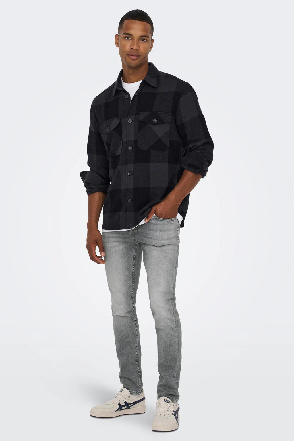 ONLY & SONS slim fit jeans ONSLOOM grey denim