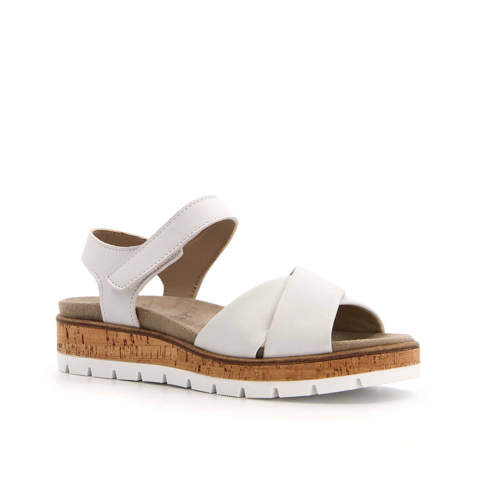 Hush Puppies leren sandalen wit | wehkamp