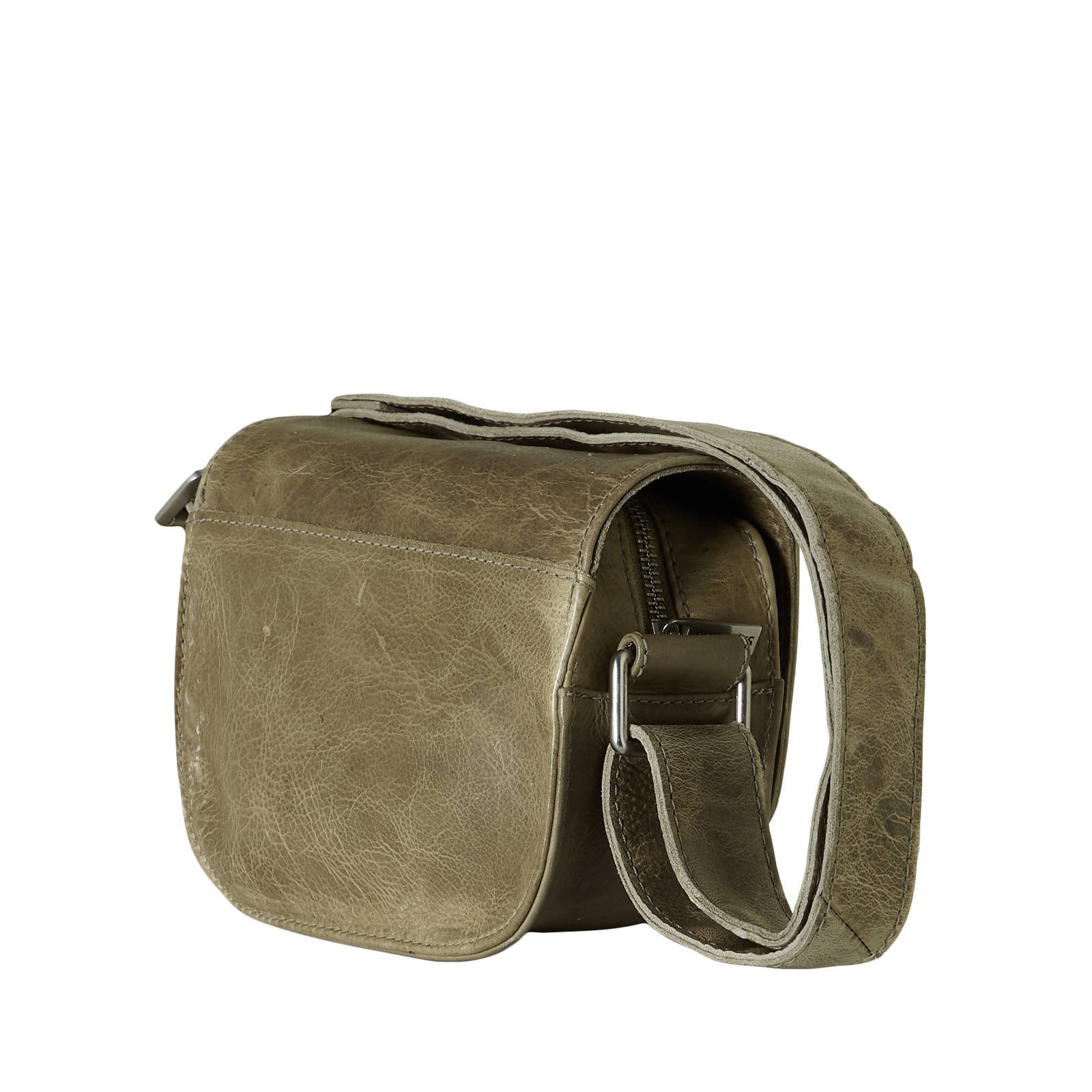 Shabbies Amsterdam leren crossbody tas groen wehkamp