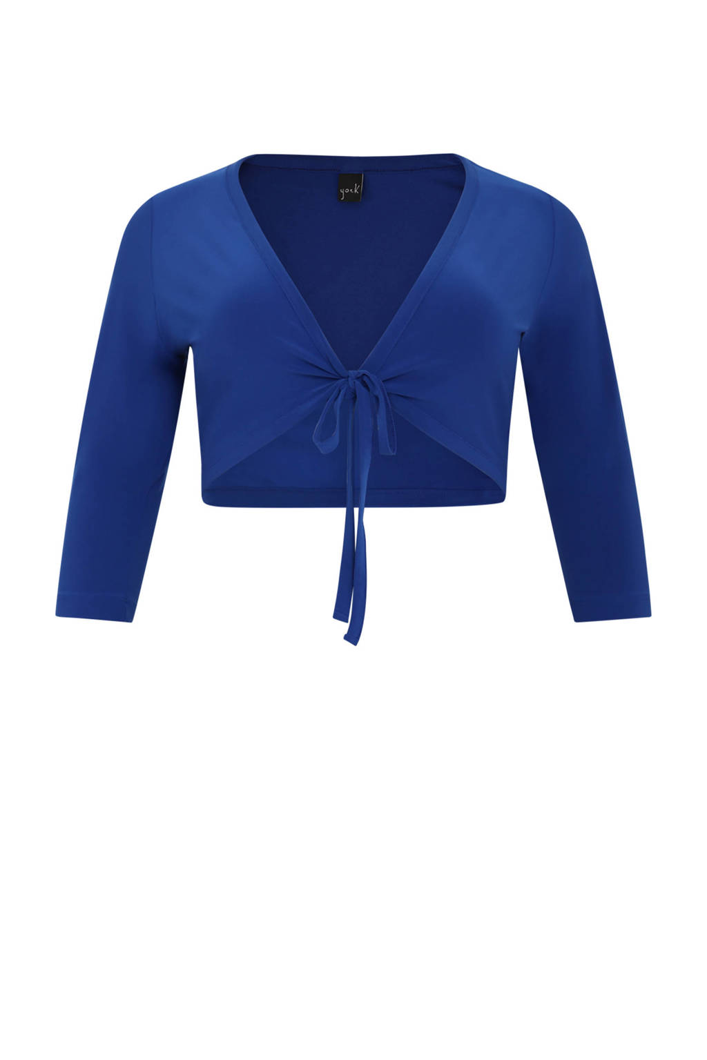 Yoek bolero DOLCE van travelstof blauw