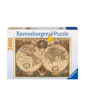 Antieke Wereldkaart  legpuzzel 5000 stukjes 