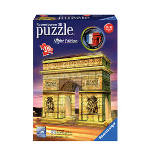 Arc de Triomphe nachteditie  3D puzzel 216 stukjes 