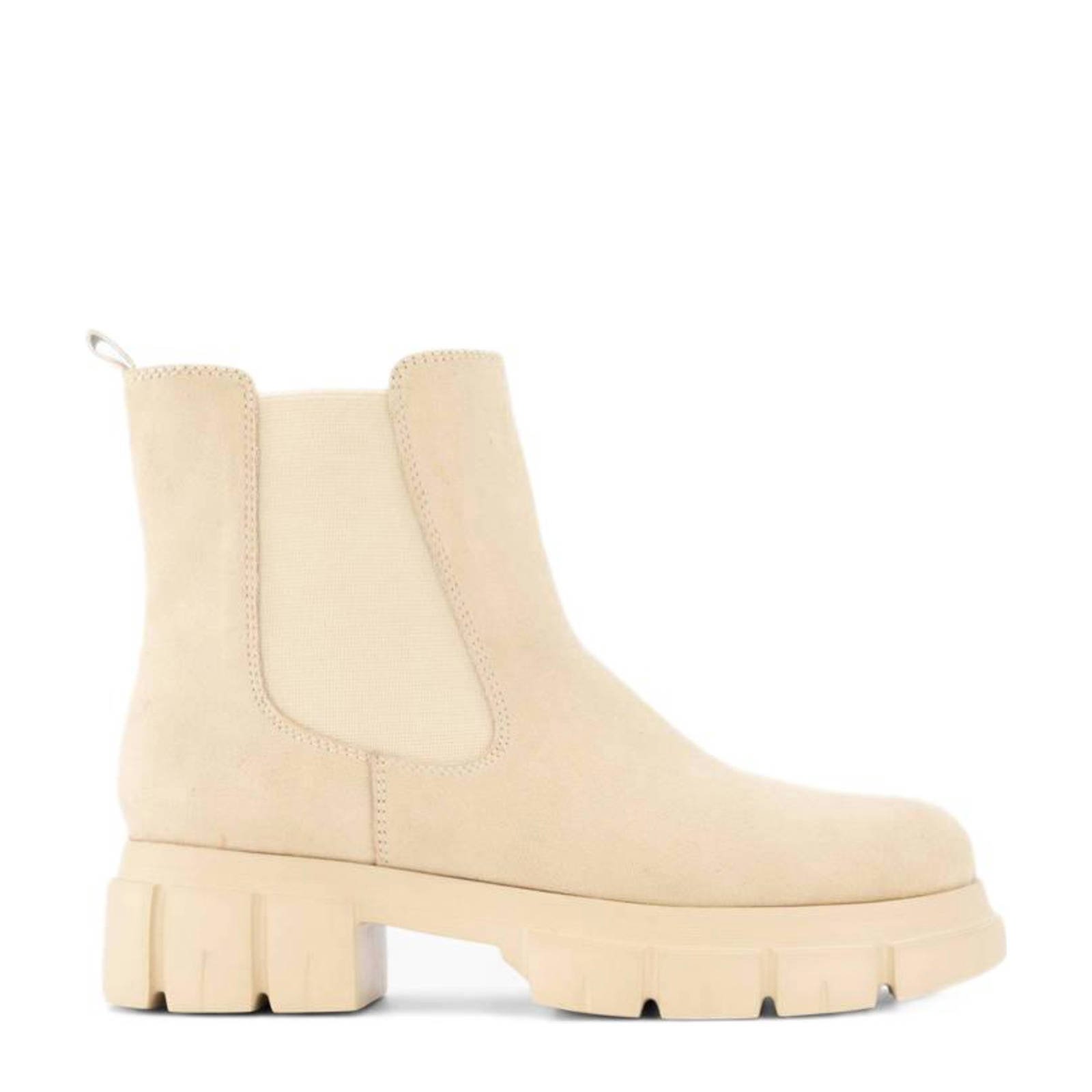 beige platform chelsea boots