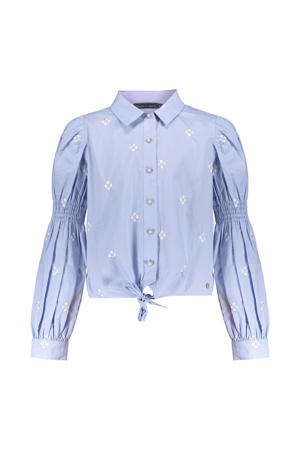 gebloemde blouse Fabia blauw