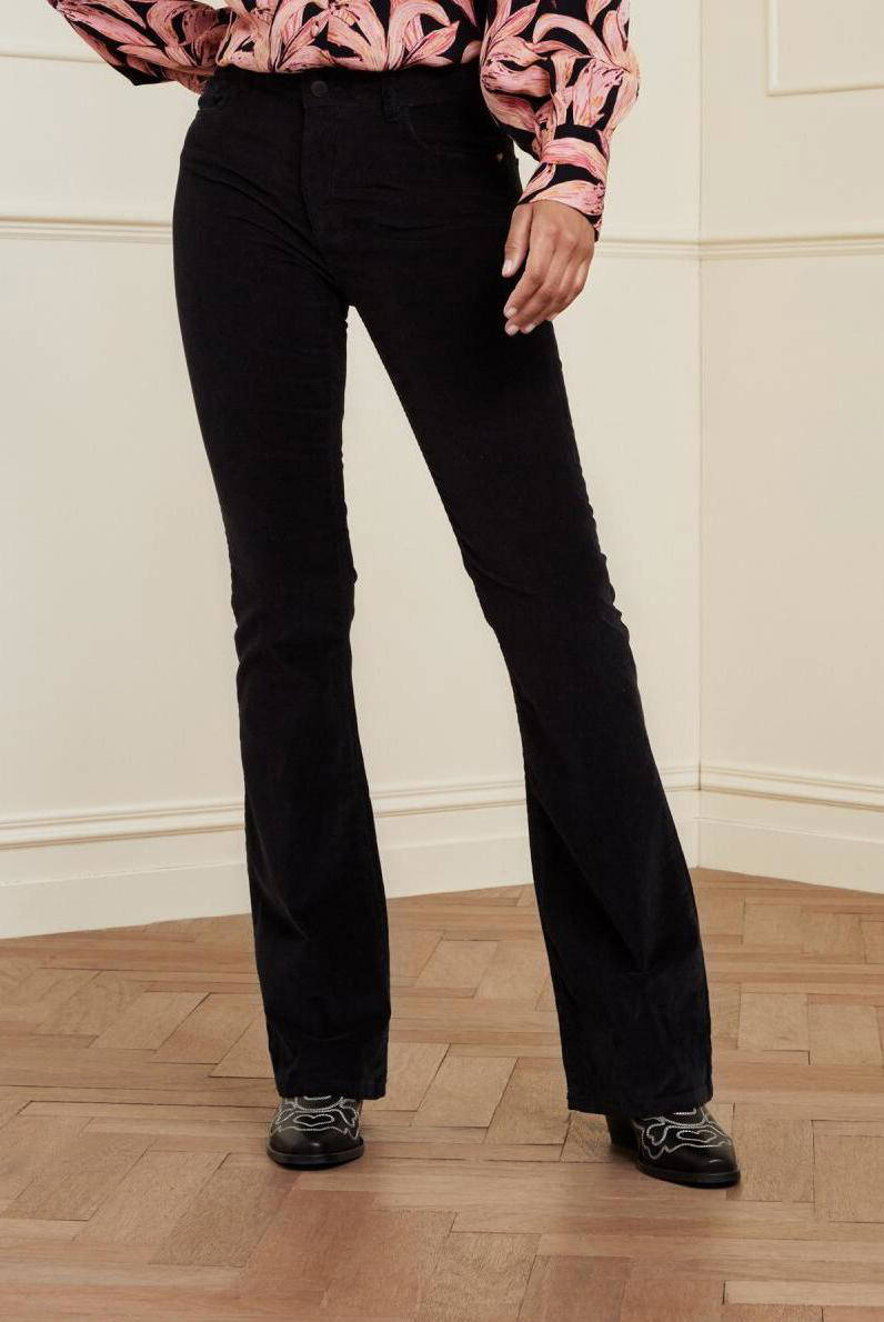 Zero Corduroy broek zwart casual uitstraling Mode Broeken Corduroy broeken 