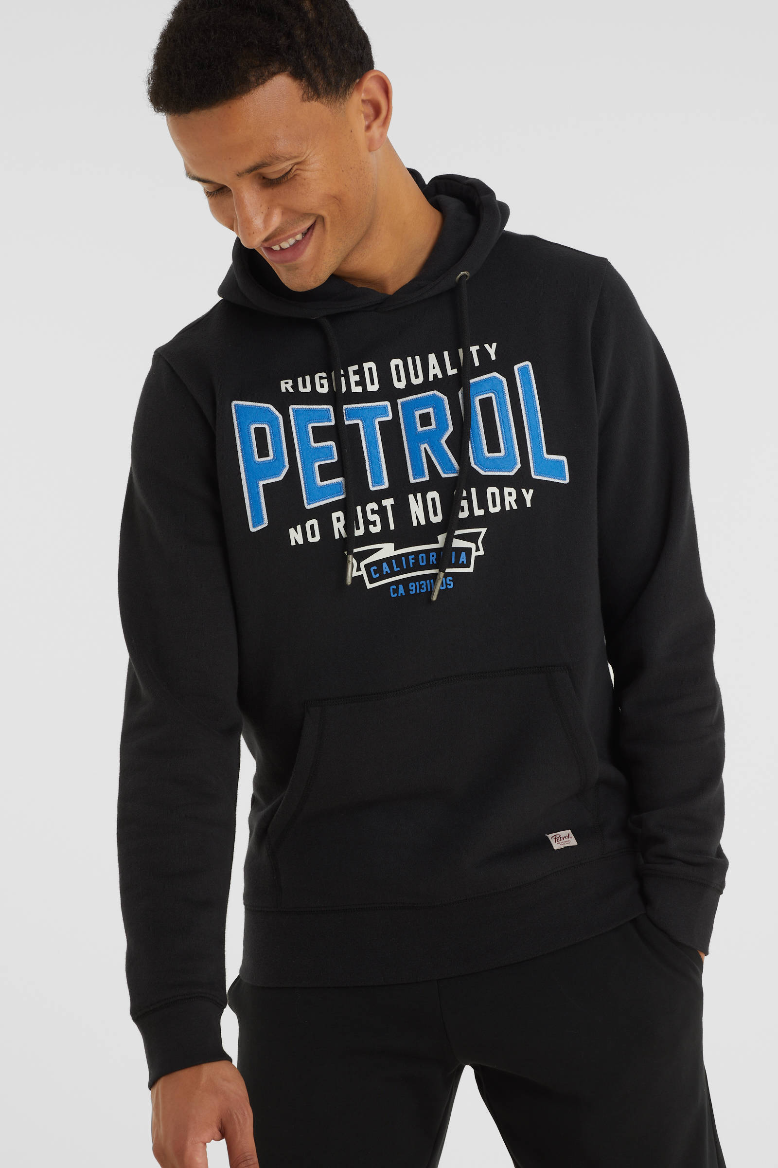 Petrol Industries hoodie met logo black | wehkamp