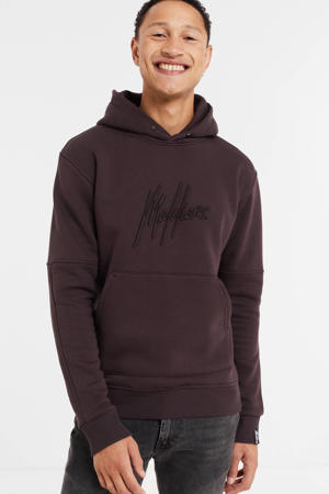 hoodie met logo brown