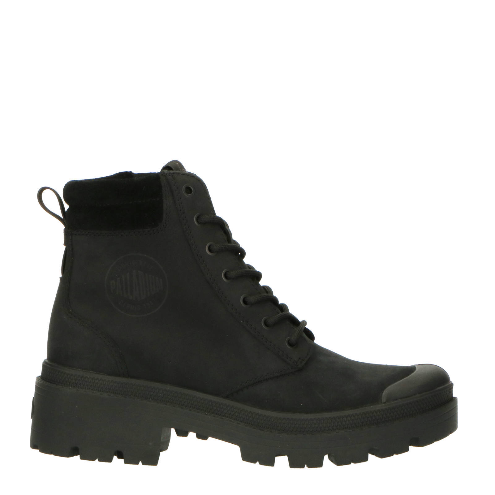 Palladium leren veterboots zwart | wehkamp