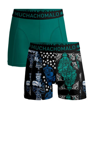   boxershort - set van 2 groen/zwart/blauw