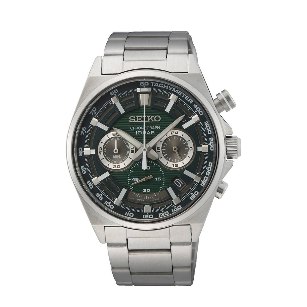 Seiko horloge SSB405P1 zilverkleurig