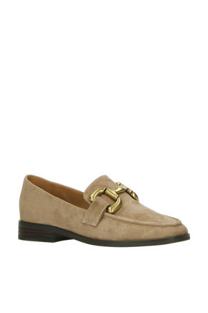 Ballokume  suède loafers taupe