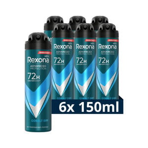 Men Advanced Protection Cobalt Dry deodorant - 6 x 150 ml - voordeelverpakking