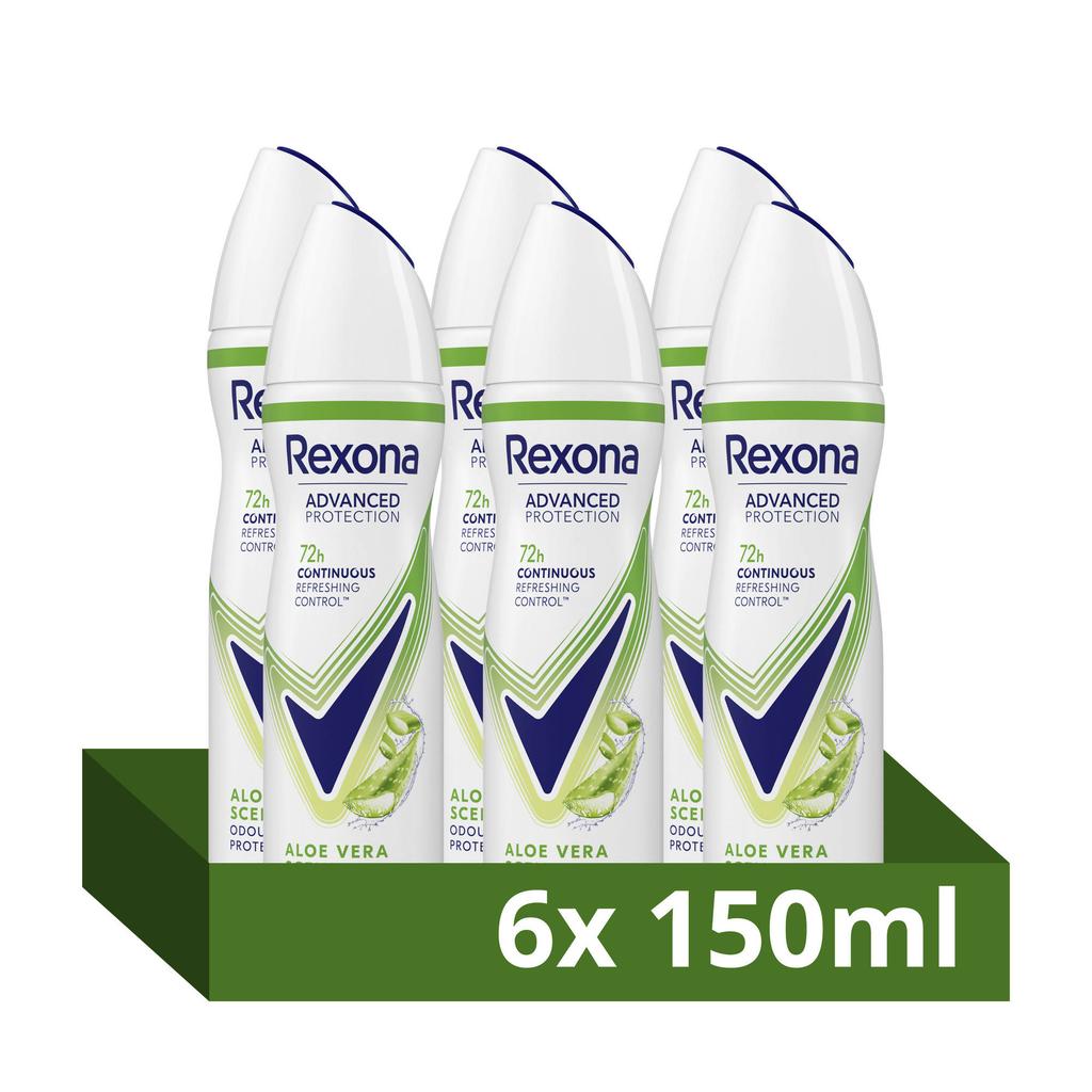 Rexona Women Advanced Protection Aloë Vera anti-transpirant spray - 6 x 150 ml