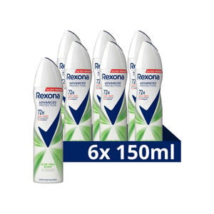 Wehkamp Rexona Women Advanced Protection Aloë Vera anti-transpirant spray - 6 x 150 ml aanbieding