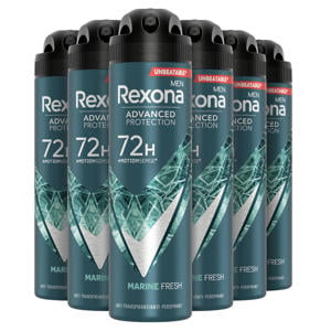 Wehkamp Rexona Men Advanced Protection Marine Fresh anti-transpirant spray - 6 x 150 ml aanbieding