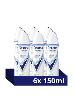 Cotton Dry anti-transpirant spray - 6 x 150 ml