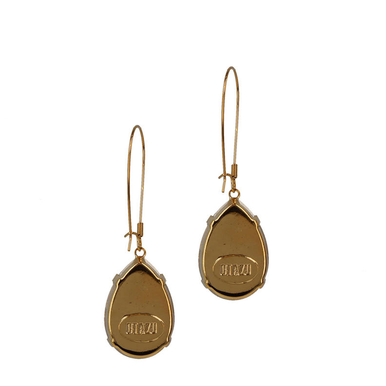 Otazu vergulde oorbellen met Swarovski kristallen Eva Blush Rose wehkamp