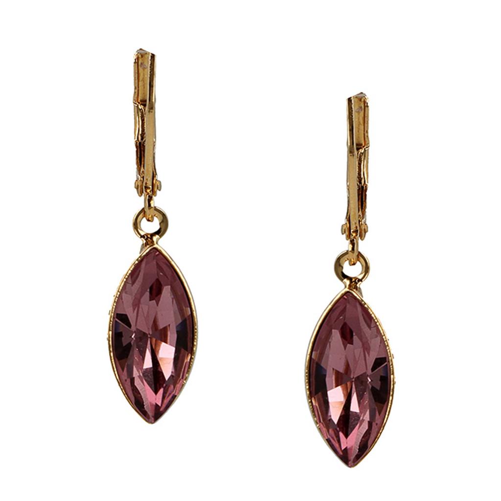 Otazu gold plated oorbellen met Swarovski kristallen Blossom