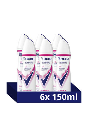 Biorythm anti-transpirant spray - 6 x 150 ml