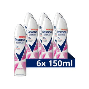 Wehkamp Rexona Women Advanced Protection Biorythm anti-transpirant spray - 6 x 150 ml aanbieding