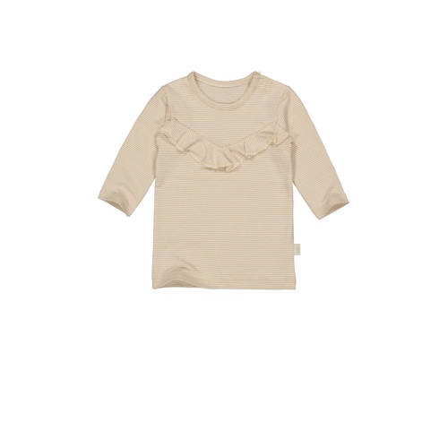 LEVV gestreepte baby T-shirtjurk LNEVANOS lichtzand afbeelding