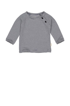 baby gestreepte basic longsleeve LNERONOS donkerblauw