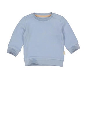newborn baby gestreepte sweater LNEELTJENOS blue dust