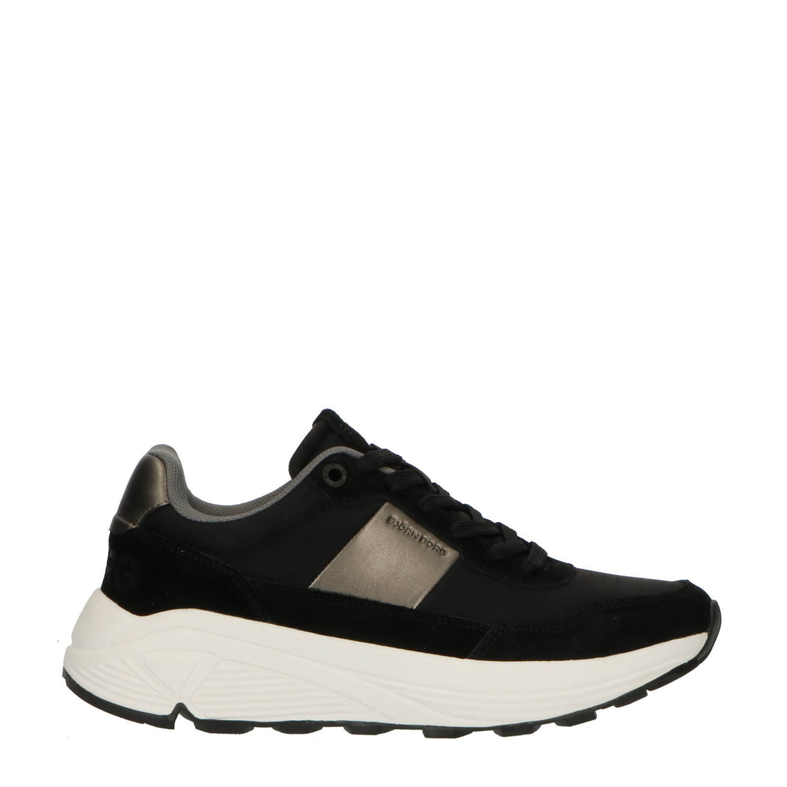 Björn Borg R1320 MET W leren sneakers zwart | wehkamp