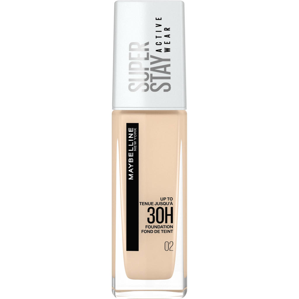 Maybelline New York SuperStay 30H Active Wear Foundation - 02 Naked Ivory - 30ml