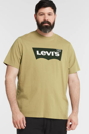 T-shirt Plus Size met logo petrified oak