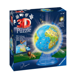 xxl kinder globe night edition engelstalig 3D puzzel 180 stukjes