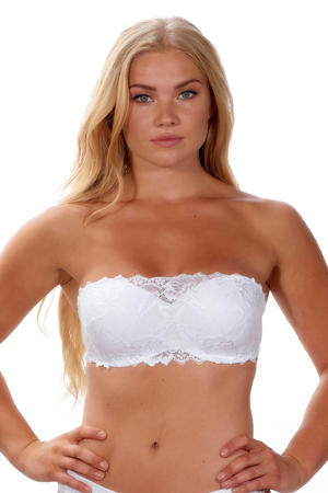 voorgevormde strapless beugelbh Anna wit