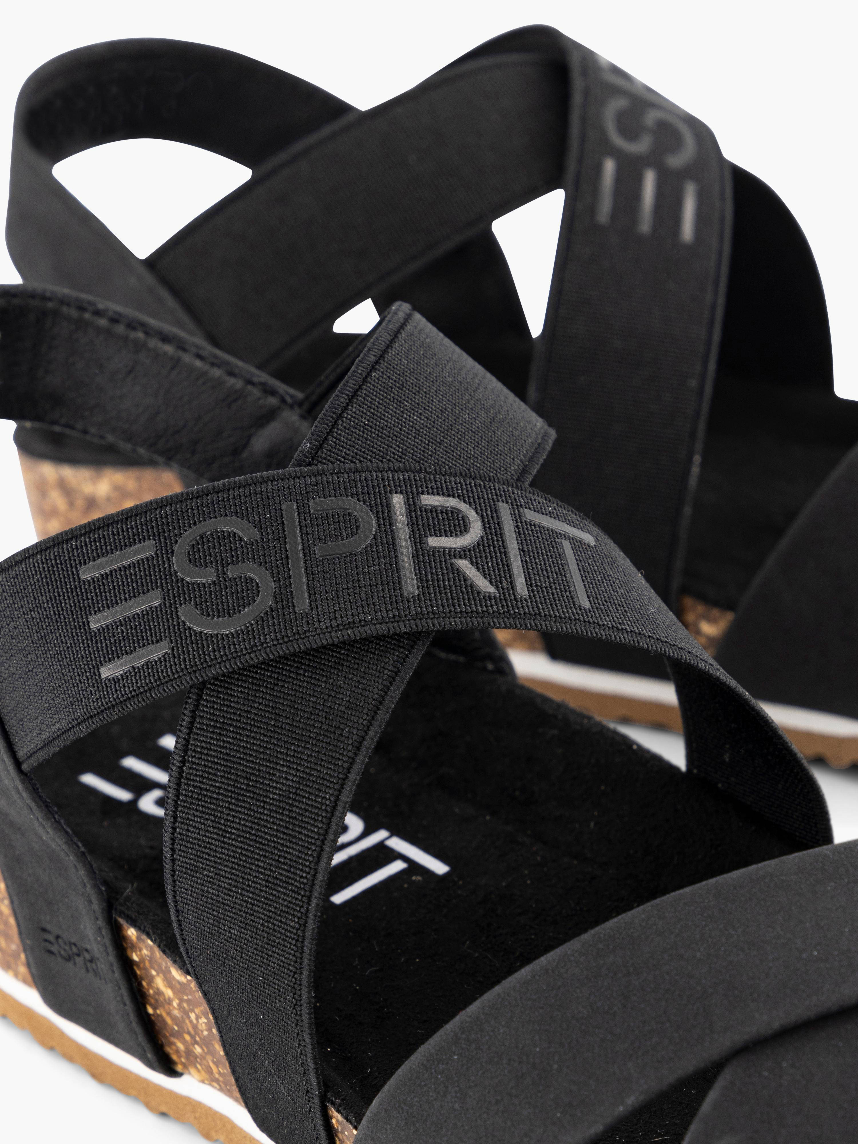 ESPRIT sandalen zwart | wehkamp