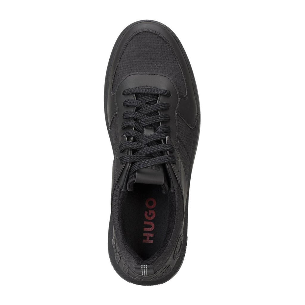HUGO Kilian Tenn leren sneakers zwart HUGO Kilian Tenn leren sneakers zwart