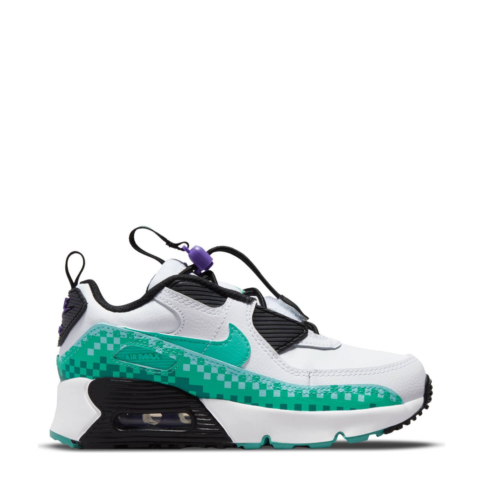 Nike Air Max 90 Toggle sneakers wit/turquoise/paars | wehkamp