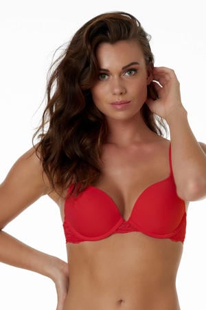 voorgevormde push-up bh Tess rood